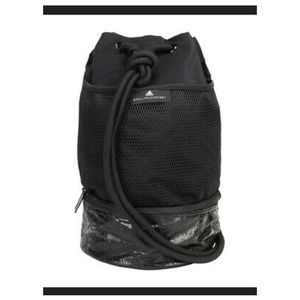 Stella McCartney x Adidas Black Gym Sack Athleisure Boxing Backpack Shoulder Bag